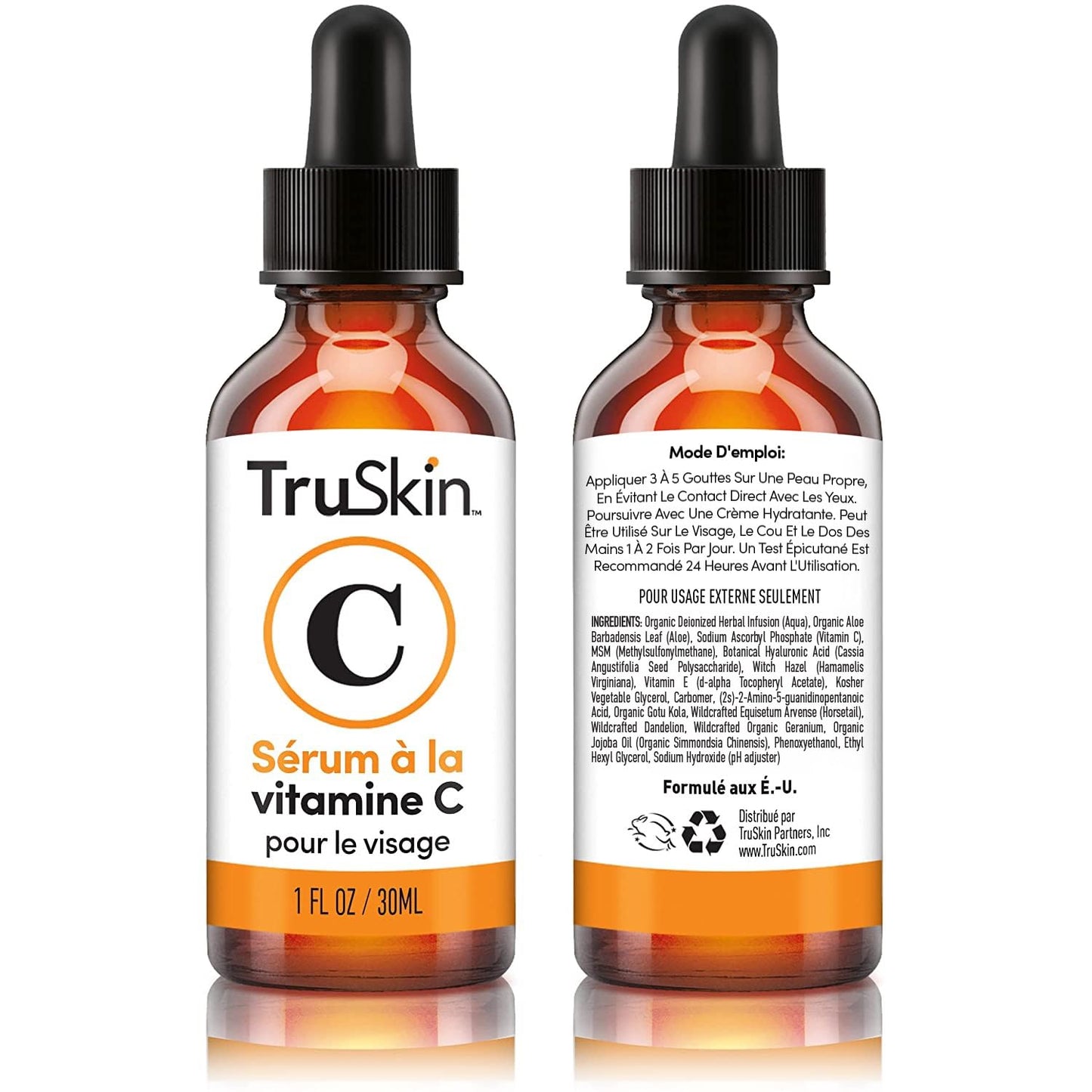 TruSkin Vitamin C Serum – Anti Aging Facial Serum with Vitamin C, Hyaluronic Acid, Vitamin E & More – Brightening Serum for Dark Spots, Even Skin Tone, Eye Area, Fine Lines & Wrinkles, 2 Fl Oz