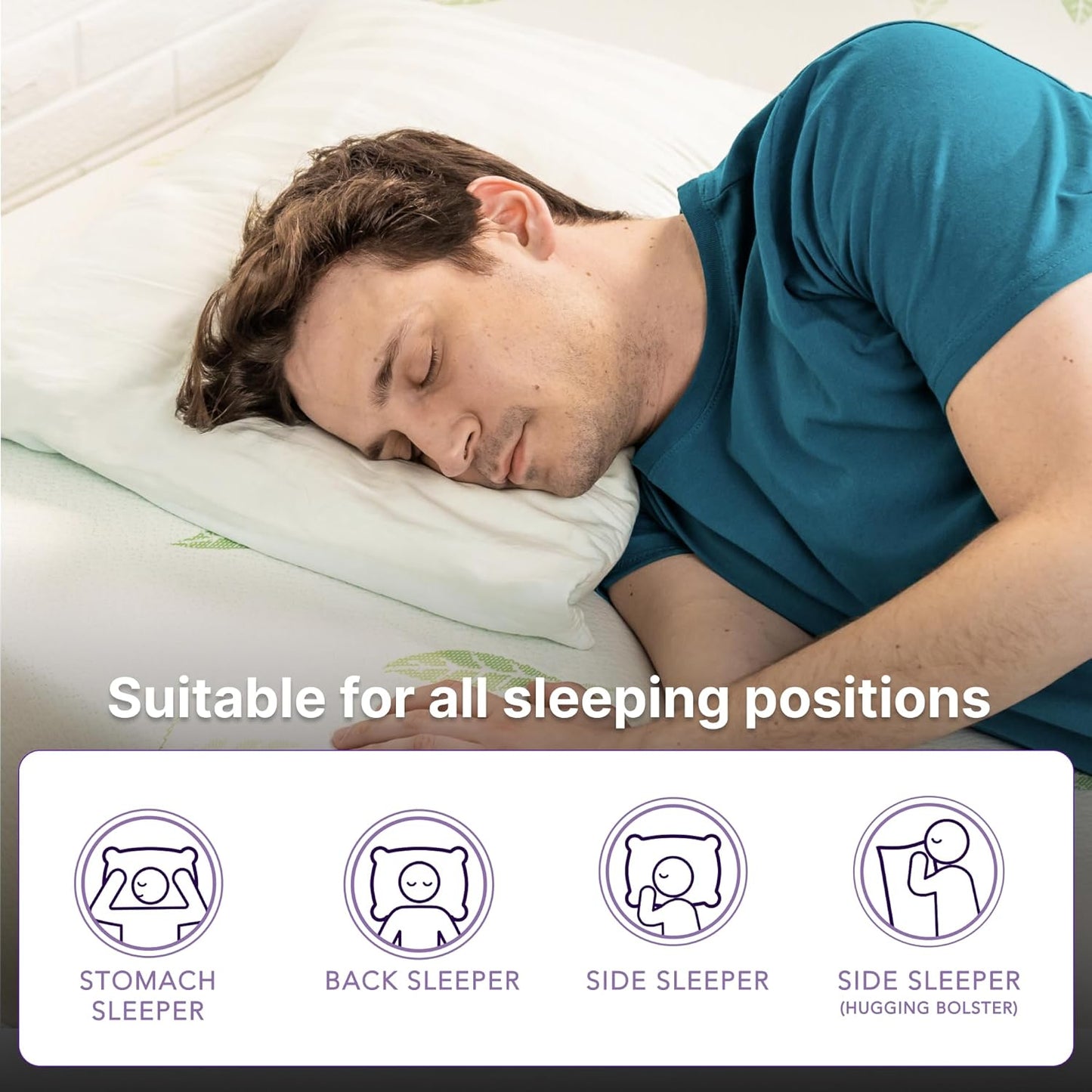 NapQueen Twin Size Mattress, 6 Inch Anula Green Tea Infused Memory Foam Mattress, Twin Size Mattress Bed in a Box, CertiPUR-US Certified Mattress