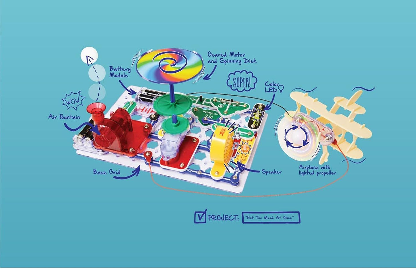 Snap Circuits “Arcade”, Electronics Exploration Kit, Stem Activities for Ages 8+, Full Color Project Manual (SCA-200)