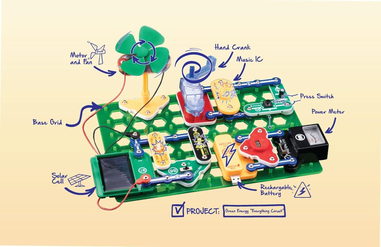 Snap Circuits “Arcade”, Electronics Exploration Kit, Stem Activities for Ages 8+, Full Color Project Manual (SCA-200)