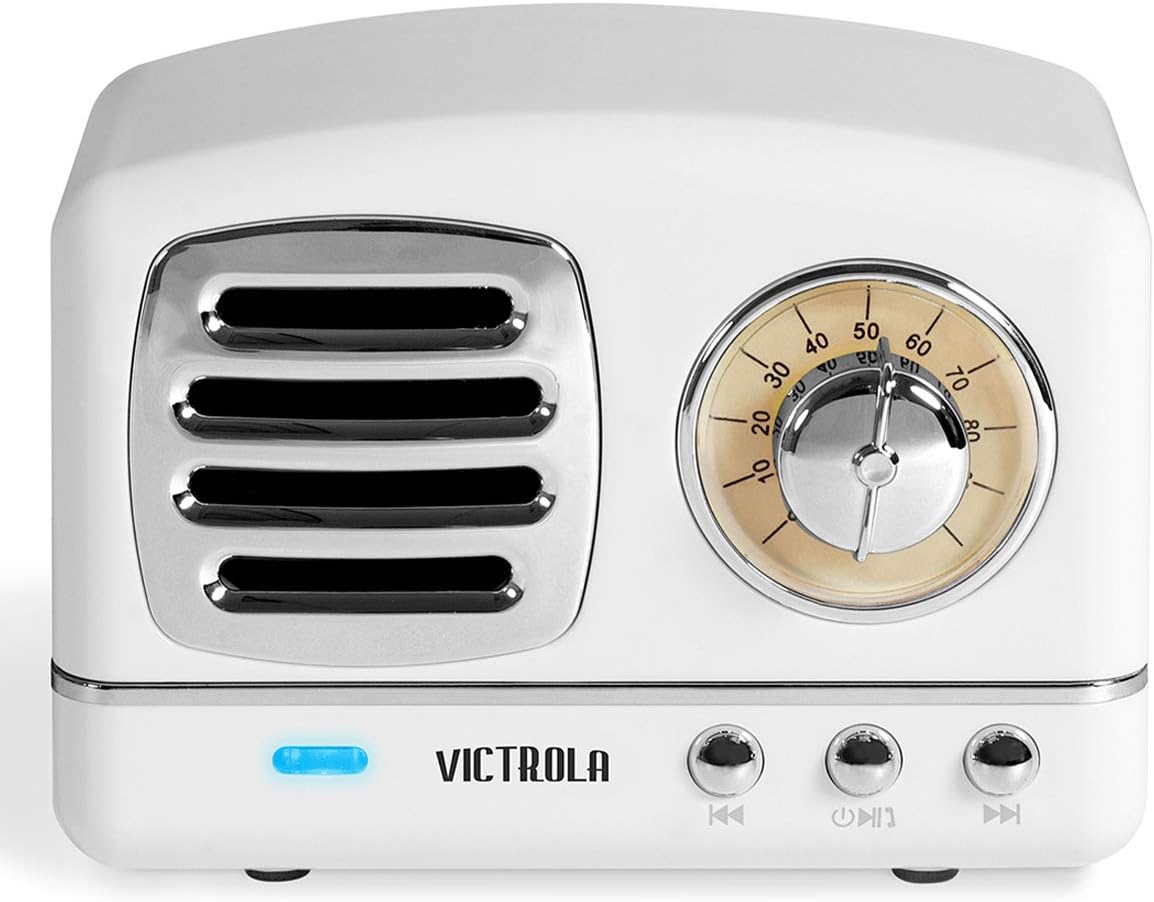 Victrola Lily Mini Bluetooth Stereo (VS-170) White 3.75 x 2.13 x 2.75in