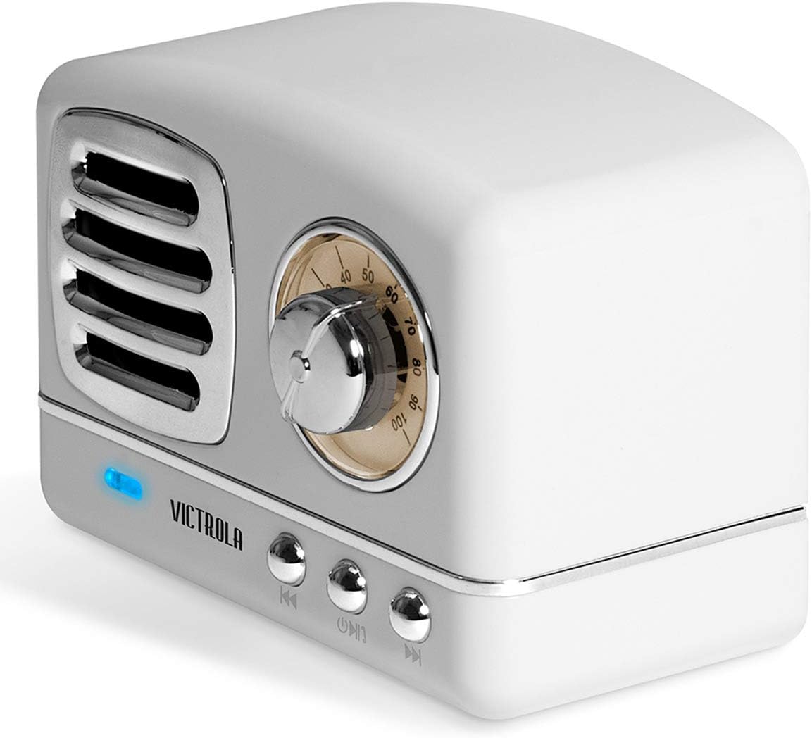 Victrola Lily Mini Bluetooth Stereo (VS-170) White 3.75 x 2.13 x 2.75in
