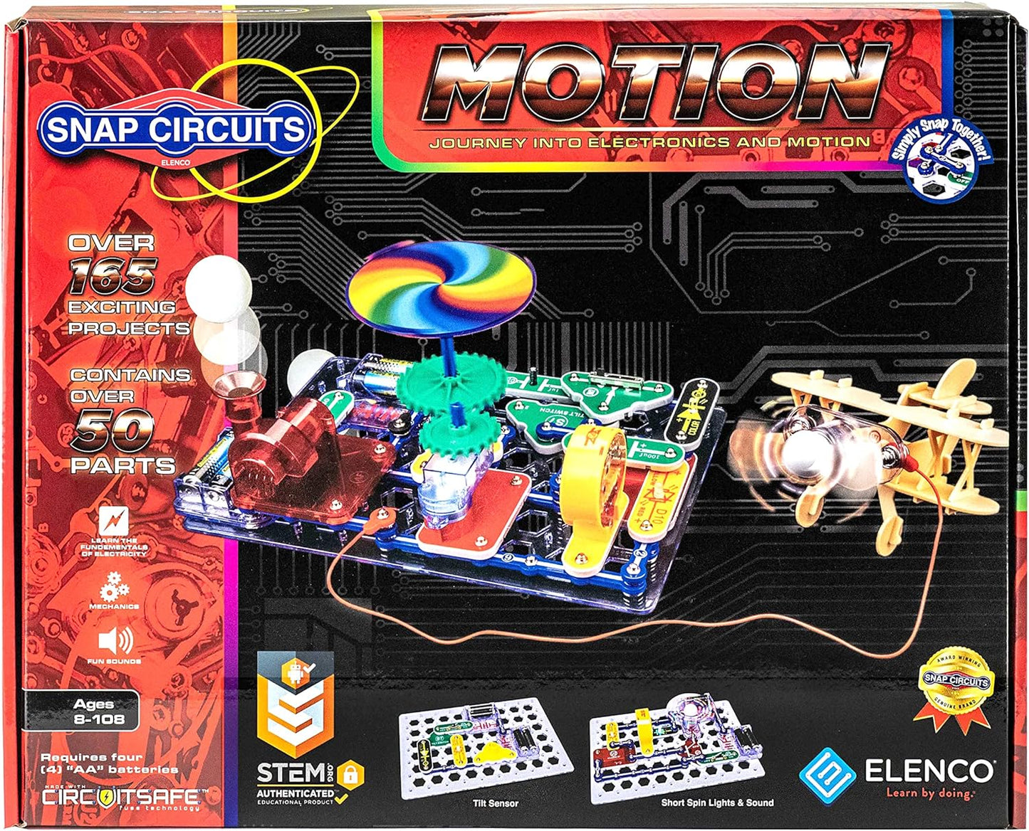 Snap Circuits “Arcade”, Electronics Exploration Kit, Stem Activities for Ages 8+, Full Color Project Manual (SCA-200)