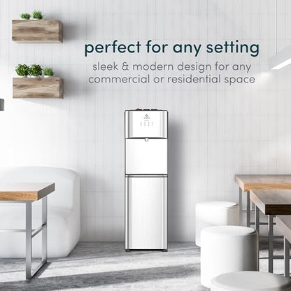 Avalon Bottom Loading Water Cooler Water Dispenser with BioGuard- 3 Temperature Settings - Hot, Cold & Room Water, Durable Stainless Steel Construction, Anti-Microbial Coating- UL Listed