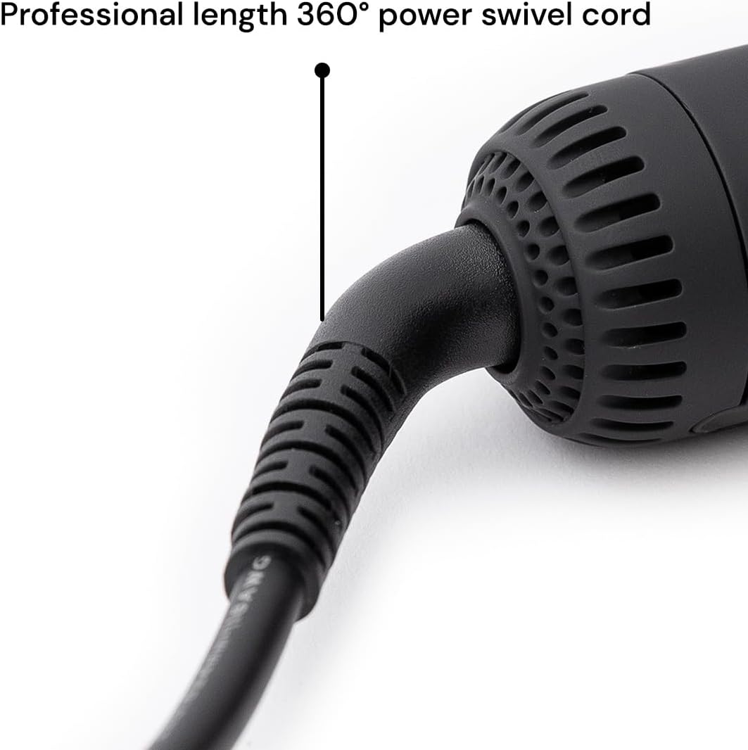 L'ANGE HAIR Le Duo Grande 360° Airflow Styler | 2-in-1 Curling Wand & Titanium Flat Iron Professional Hair Straightener and Curler with Cooling Air Vents to Lock in Style | Adjustable Temp (Blush)