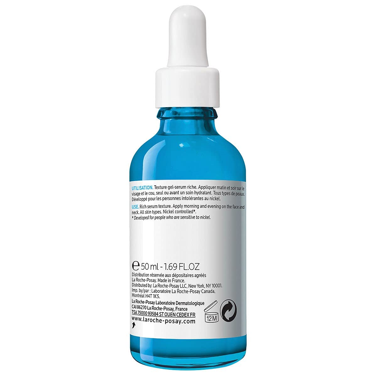 La Roche-Posay Hyalu B5 Pure Hyaluronic Acid Serum for Face, with Vitamin B5, Anti-Aging Serum for Fine Lines and Wrinkles, Hydrating Serum to Plump and Repair Dry Skin, Safe on Sensitive Skin