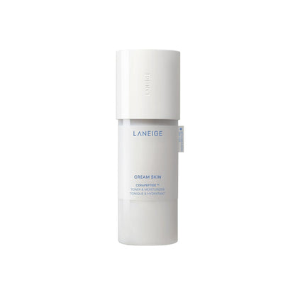 LANEIGE Cream Skin Refillable Toner & Moisturizer with Ceramides and Peptides: Korean Milky Toner, Amino Acid, Nourish, Hydrate, Barrier-Boosting, Visibly Firm