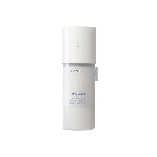LANEIGE Cream Skin Refillable Toner & Moisturizer with Ceramides and Peptides: Korean Milky Toner, Amino Acid, Nourish, Hydrate, Barrier-Boosting, Visibly Firm
