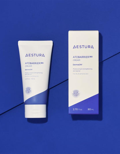 AESTURA ATOBARRIER365 Cream with Ceramide, Korean Moisturizer for Barrier Repair | 120-hour Lasting Hydration, Capsuled Ceramides for Dry & Sensitive Skin, Non-comedogenic tested, 2.70 fl.oz.(Renewed)