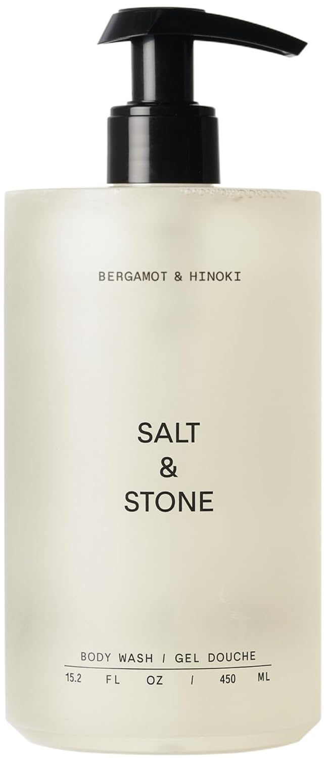 Salt & Stone Antioxidant-Rich Body Wash | Cleanse, Nourish & Soften Skin with Niacinamide & Hyaluronic Acid | Free From Parabens, Sulfates & Phthalates