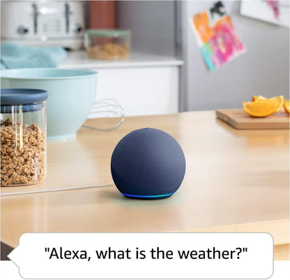 Amazon Echo Dot (5th Gen, 2022 release) | With bigger vibrant sound, helpful routines and Alexa | Charcoal