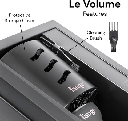 L'ANGE HAIR Le Volume 2-in-1 Titanium Blow Dryer Brush | Hot Air Brush in One with Oval Barrel | Hair Styler for Smooth, Frizz-Free Results for All Hair Types (Blush - 60 mm)