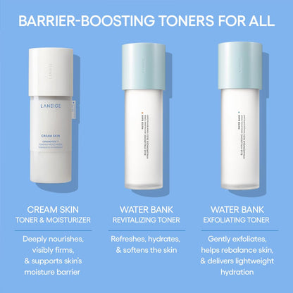 LANEIGE Cream Skin Refillable Toner & Moisturizer with Ceramides and Peptides: Korean Milky Toner, Amino Acid, Nourish, Hydrate, Barrier-Boosting, Visibly Firm