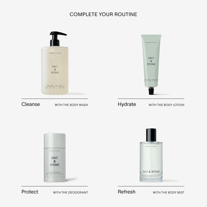 Salt & Stone Antioxidant-Rich Body Wash | Cleanse, Nourish & Soften Skin with Niacinamide & Hyaluronic Acid | Free From Parabens, Sulfates & Phthalates