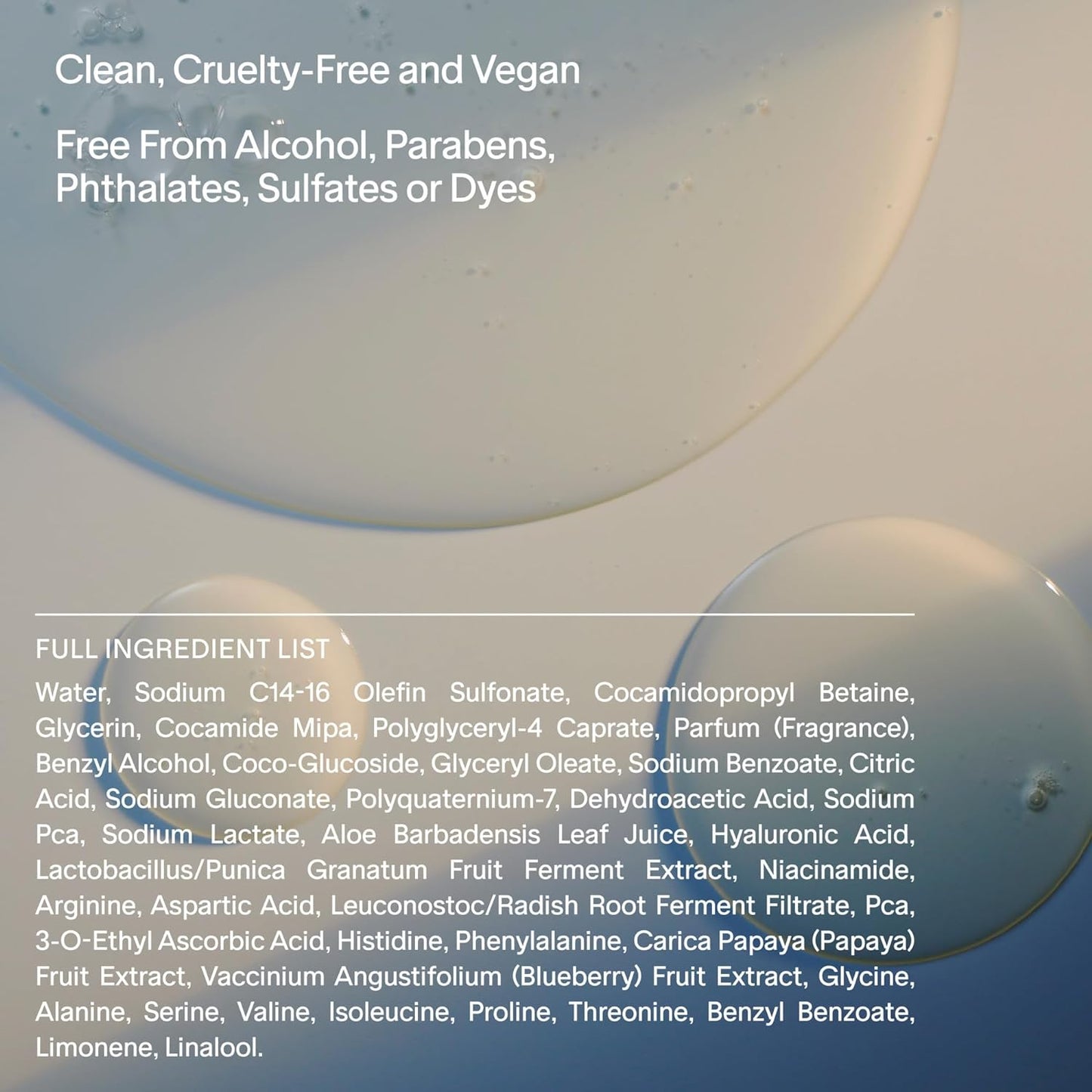 Salt & Stone Antioxidant-Rich Body Wash | Cleanse, Nourish & Soften Skin with Niacinamide & Hyaluronic Acid | Free From Parabens, Sulfates & Phthalates