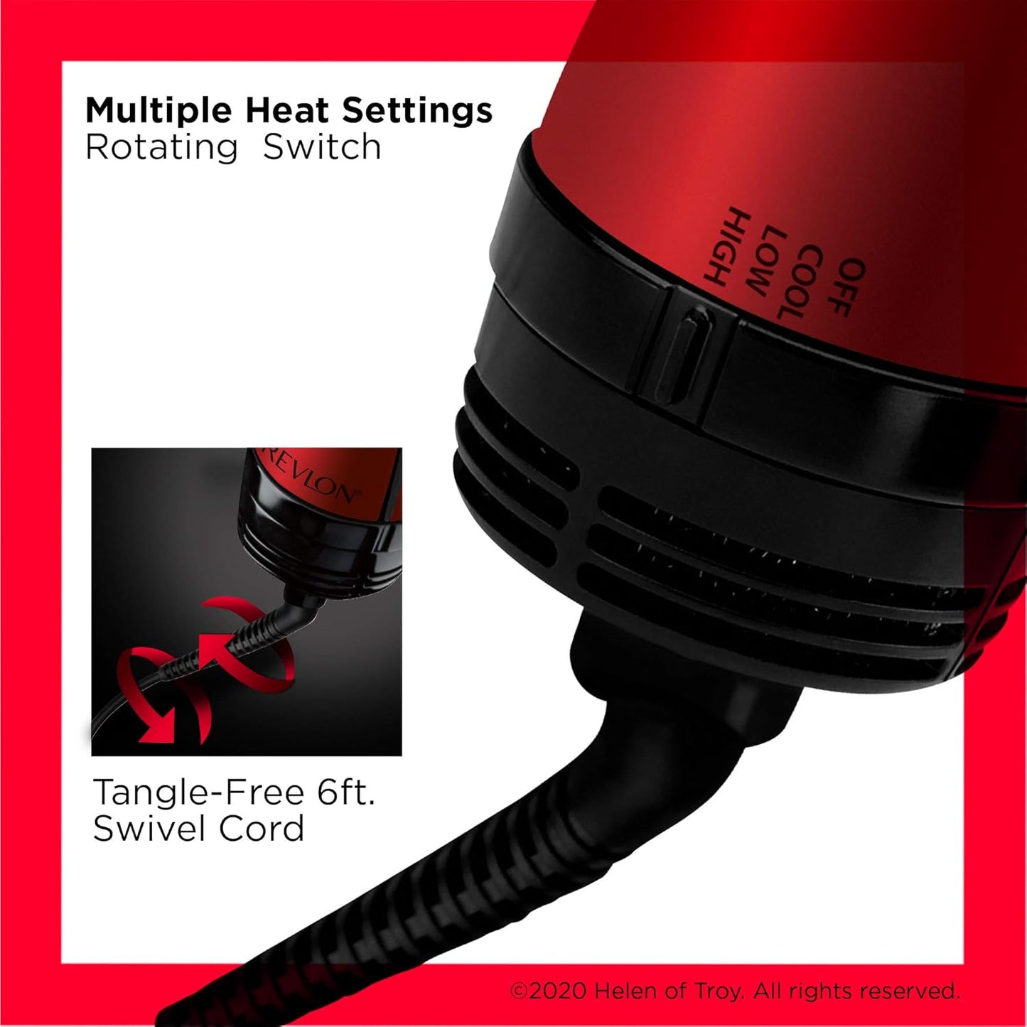 REVLON One-Step Volumizer Hair Dryer and Styler | Now with Improved Motor, Less Frizz, More Shine and Less Heat Damage for Salon-Style Blowouts | Amazon Exclusive (Black)