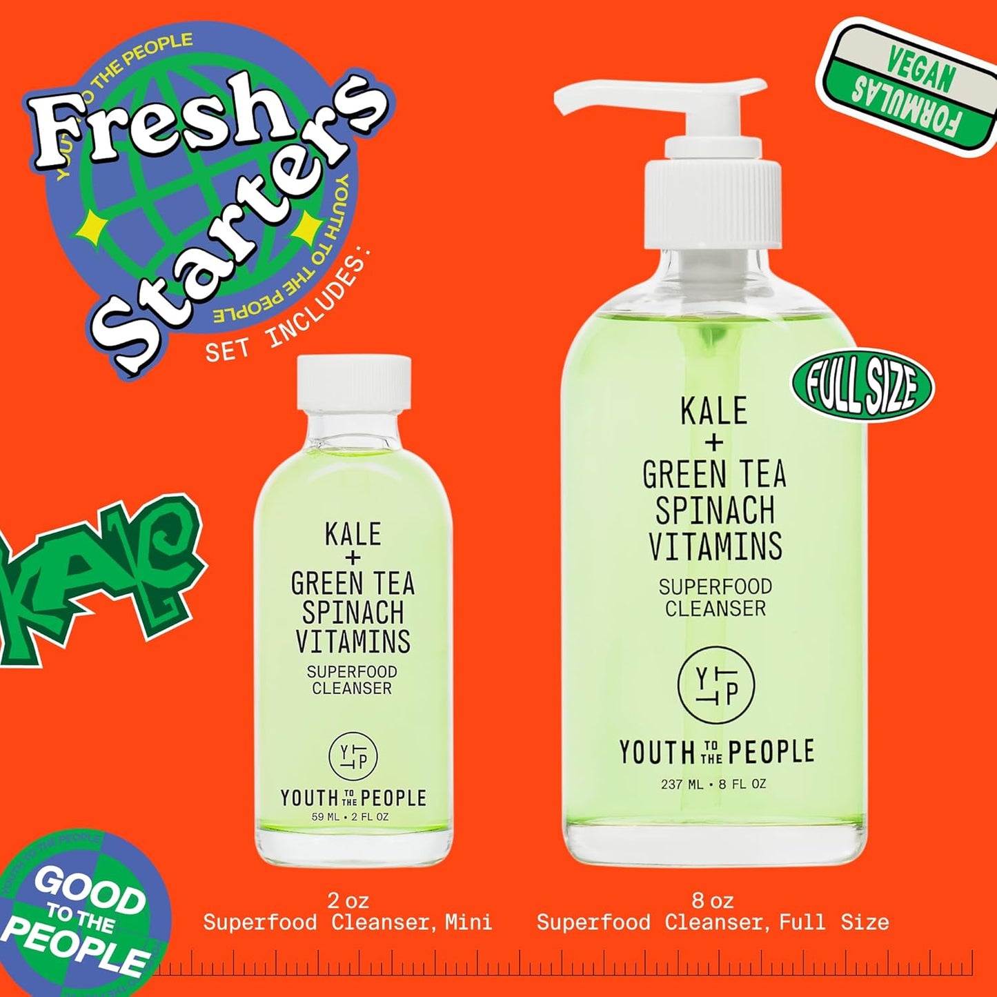 Youth To The People Superfood Facial Cleanser - Kale and Green Tea Cleanser - Gentle Face Wash, Makeup Remover + Pore Minimizer for All Skin Types - Vegan