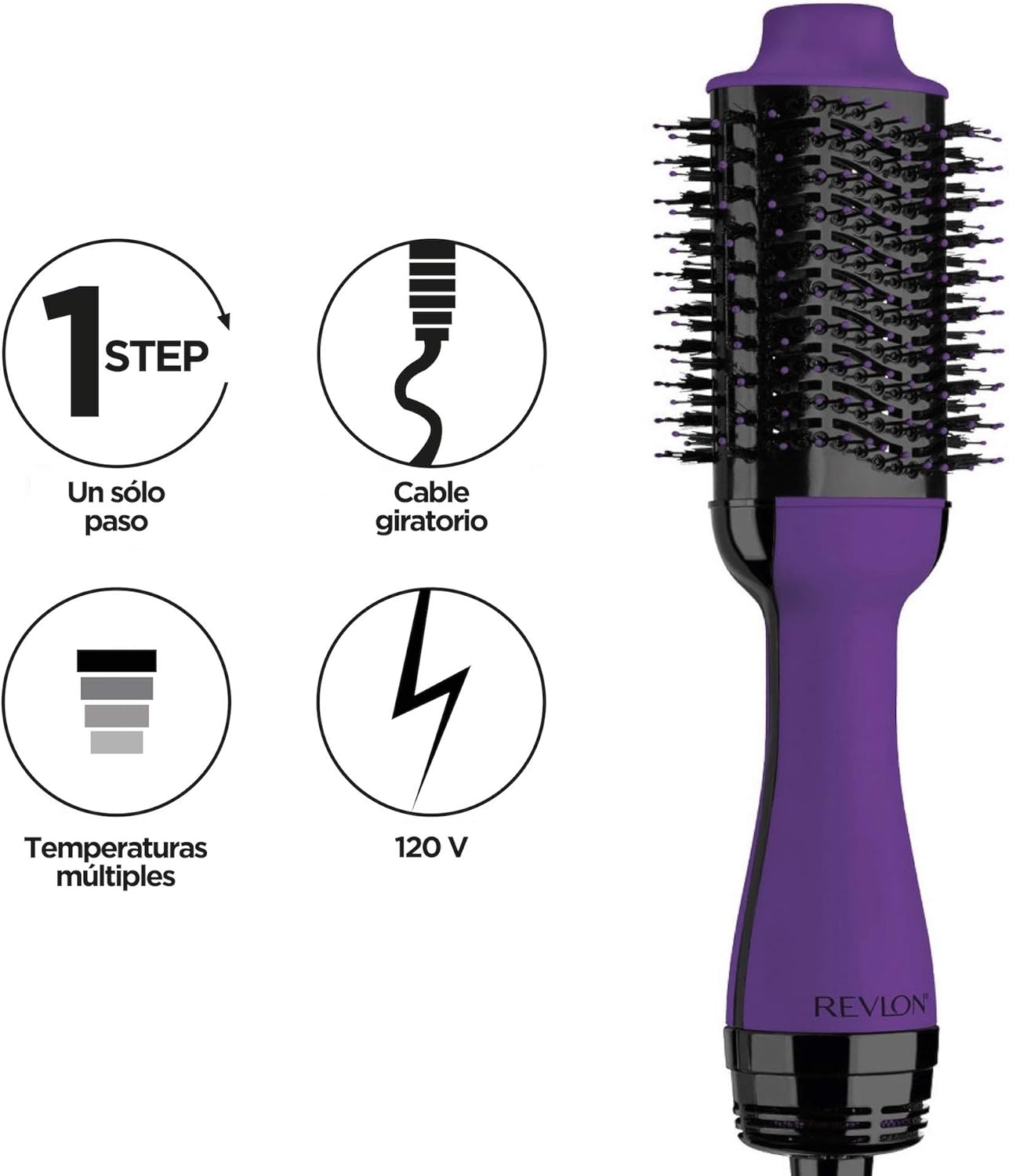 REVLON One-Step Volumizer Hair Dryer and Styler | Now with Improved Motor, Less Frizz, More Shine and Less Heat Damage for Salon-Style Blowouts | Amazon Exclusive (Black)