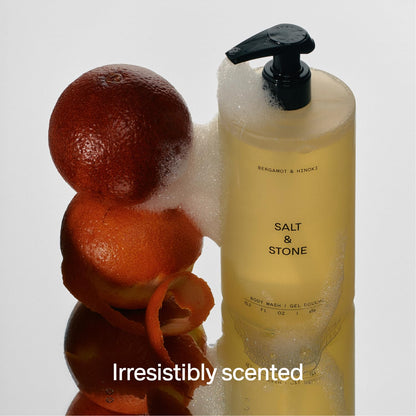 Salt & Stone Antioxidant-Rich Body Wash | Cleanse, Nourish & Soften Skin with Niacinamide & Hyaluronic Acid | Free From Parabens, Sulfates & Phthalates