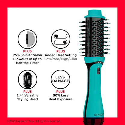 REVLON One-Step Volumizer Hair Dryer and Styler | Now with Improved Motor, Less Frizz, More Shine and Less Heat Damage for Salon-Style Blowouts | Amazon Exclusive (Black)