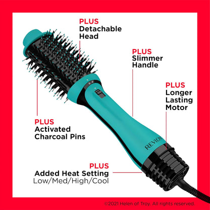 REVLON One-Step Volumizer Hair Dryer and Styler | Now with Improved Motor, Less Frizz, More Shine and Less Heat Damage for Salon-Style Blowouts | Amazon Exclusive (Black)