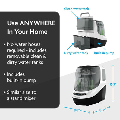 Baby Brezza Bottle Washer Pro - Baby Bottle Washer, Sterilizer + Dryer - All in One Machine Cleans Bottles, Pump Parts, & Sippy Cups - Replaces Hand Washing, Bottle Brushes and Drying Racks