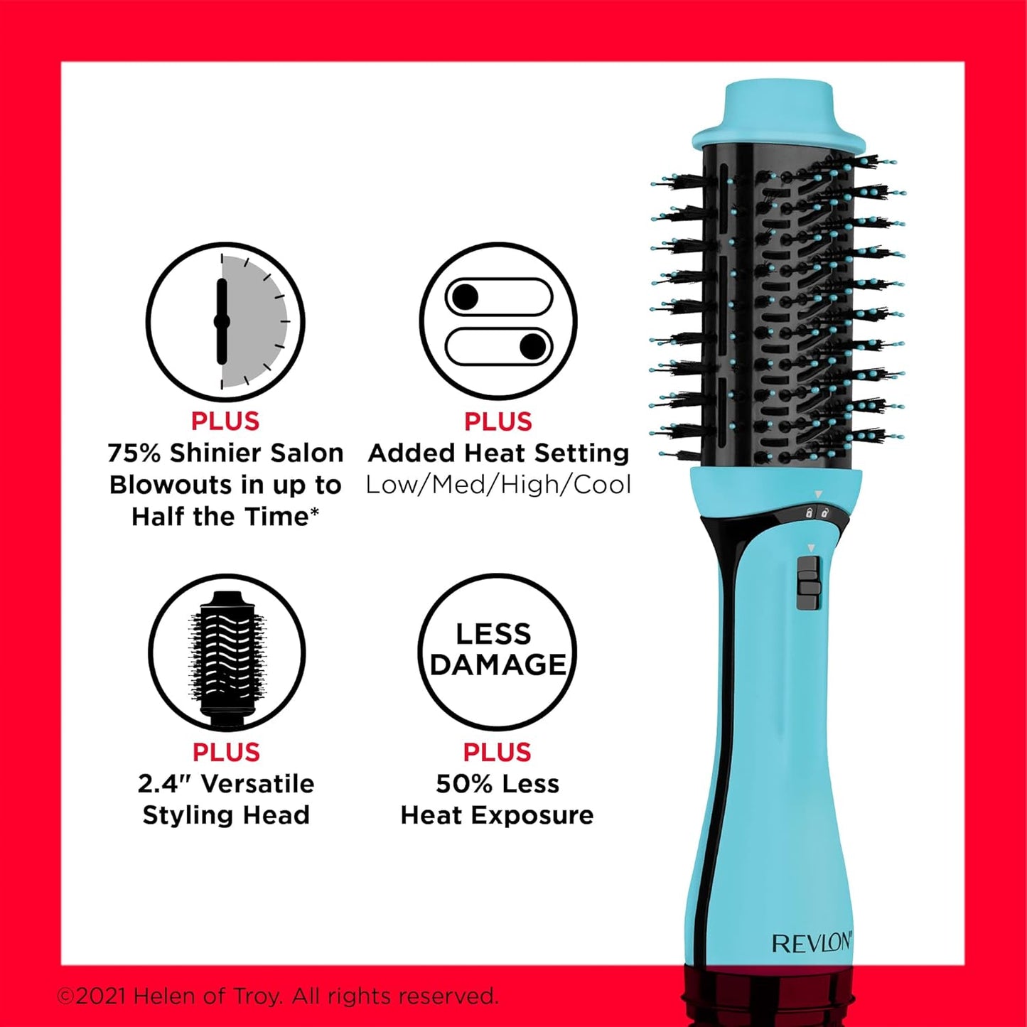 REVLON One-Step Volumizer Hair Dryer and Styler | Now with Improved Motor, Less Frizz, More Shine and Less Heat Damage for Salon-Style Blowouts | Amazon Exclusive (Black)