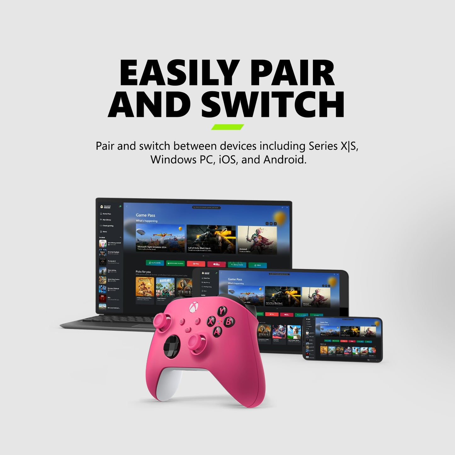 Xbox Wireless Controller Heart Breaker Special Edition - Wireless & Bluetooth Connectivity - New Hybrid D-Pad & Share Button - Featuring Textured Grip