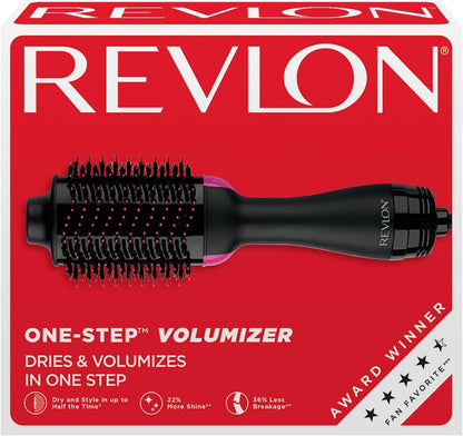 REVLON One-Step Volumizer Hair Dryer and Styler | Now with Improved Motor, Less Frizz, More Shine and Less Heat Damage for Salon-Style Blowouts | Amazon Exclusive (Black)