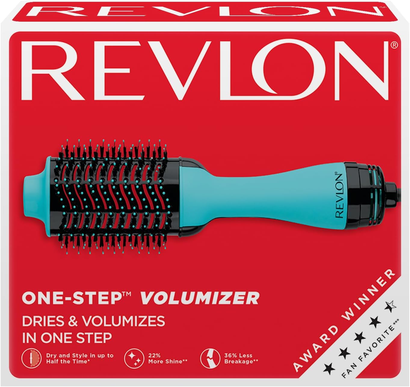 REVLON One-Step Volumizer Hair Dryer and Styler | Now with Improved Motor, Less Frizz, More Shine and Less Heat Damage for Salon-Style Blowouts | Amazon Exclusive (Black)