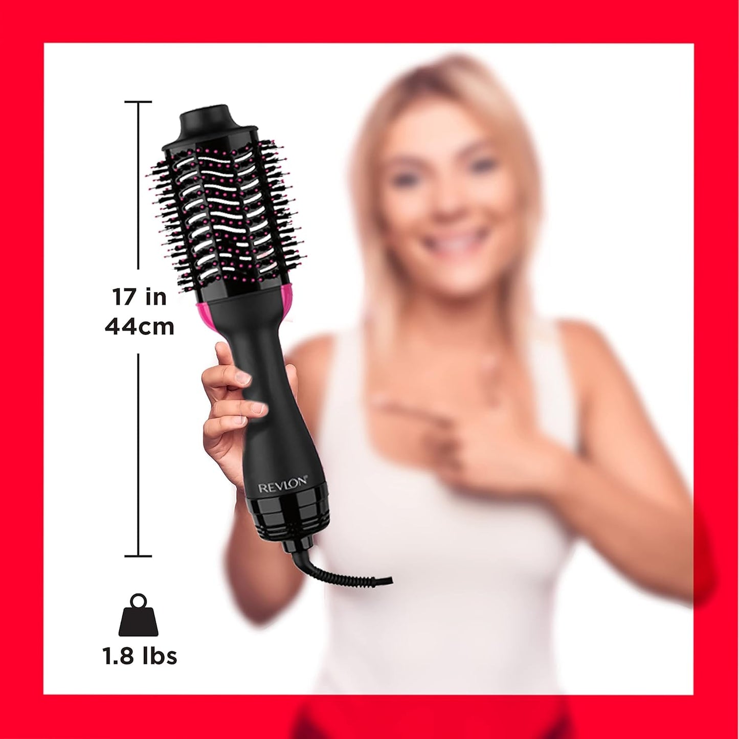 REVLON One-Step Volumizer Hair Dryer and Styler | Now with Improved Motor, Less Frizz, More Shine and Less Heat Damage for Salon-Style Blowouts | Amazon Exclusive (Black)