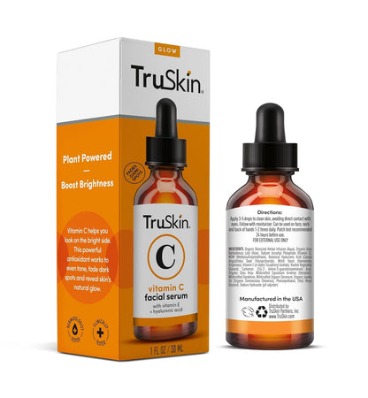 TruSkin Vitamin C Serum – Anti Aging Facial Serum with Vitamin C, Hyaluronic Acid, Vitamin E & More – Brightening Serum for Dark Spots, Even Skin Tone, Eye Area, Fine Lines & Wrinkles, 2 Fl Oz