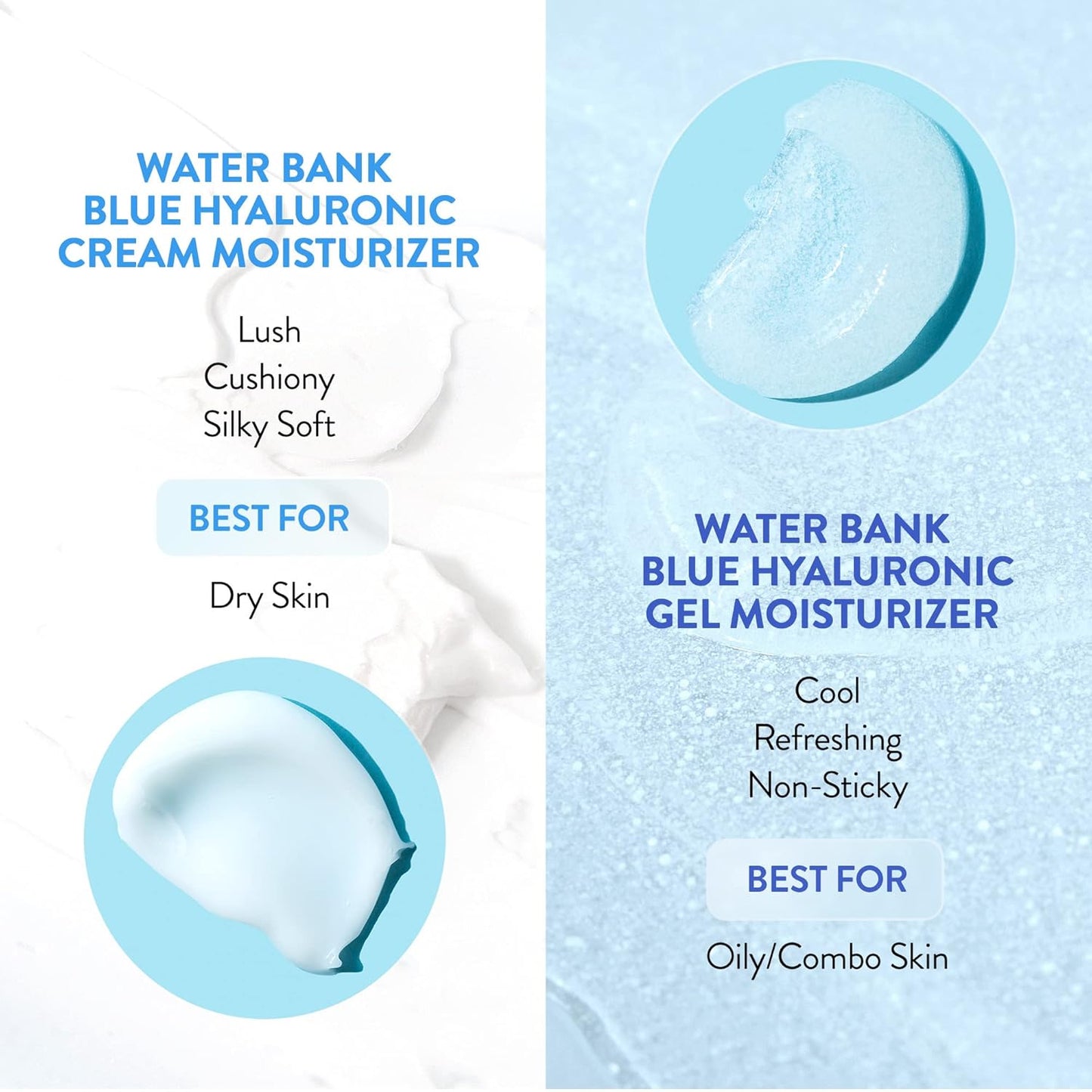 LANEIGE Water Bank Blue Hyaluronic Moisturizer: Barrier-Boosting Hydration, Squalane, Ceramide, Dermatologist-tested