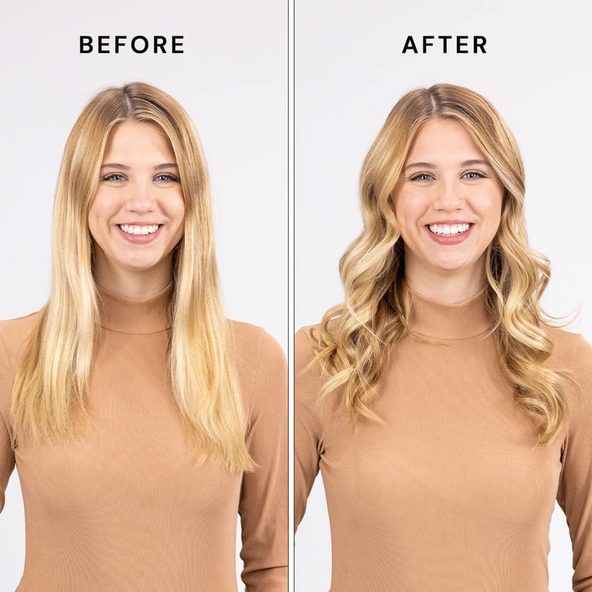 L'ANGE HAIR Le Duo Grande 360° Airflow Styler | 2-in-1 Curling Wand & Titanium Flat Iron Professional Hair Straightener and Curler with Cooling Air Vents to Lock in Style | Adjustable Temp (Blush)