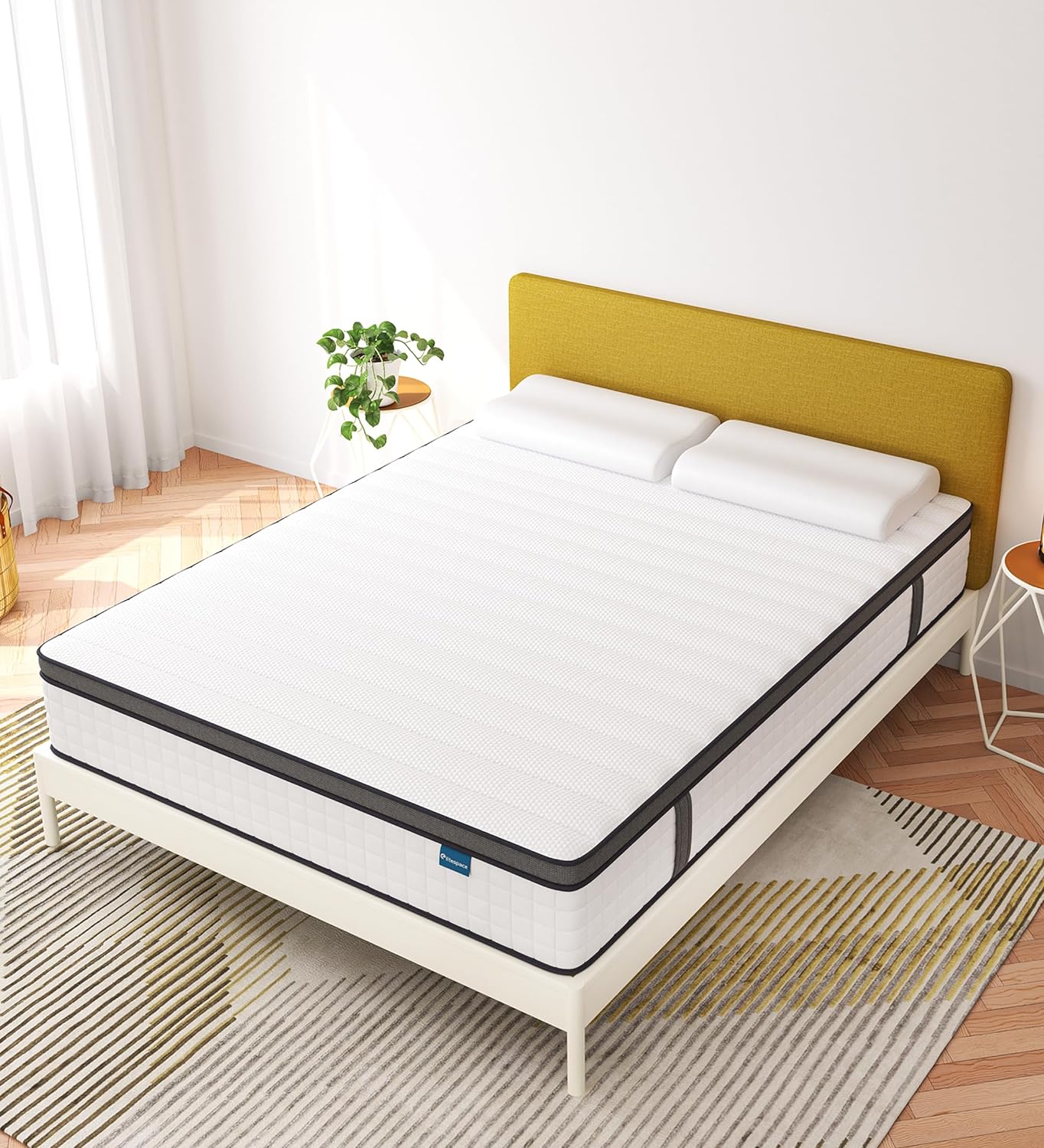 Full Size Mattress,12 Inch Full Mattress in a Box,Hybrid Memory Foam Spring Full Mattresses,Soft and Comfort Medium Firm Mattress,CertiPUR-US Certified.