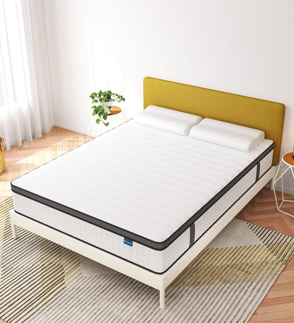 Full Size Mattress,12 Inch Full Mattress in a Box,Hybrid Memory Foam Spring Full Mattresses,Soft and Comfort Medium Firm Mattress,CertiPUR-US Certified.