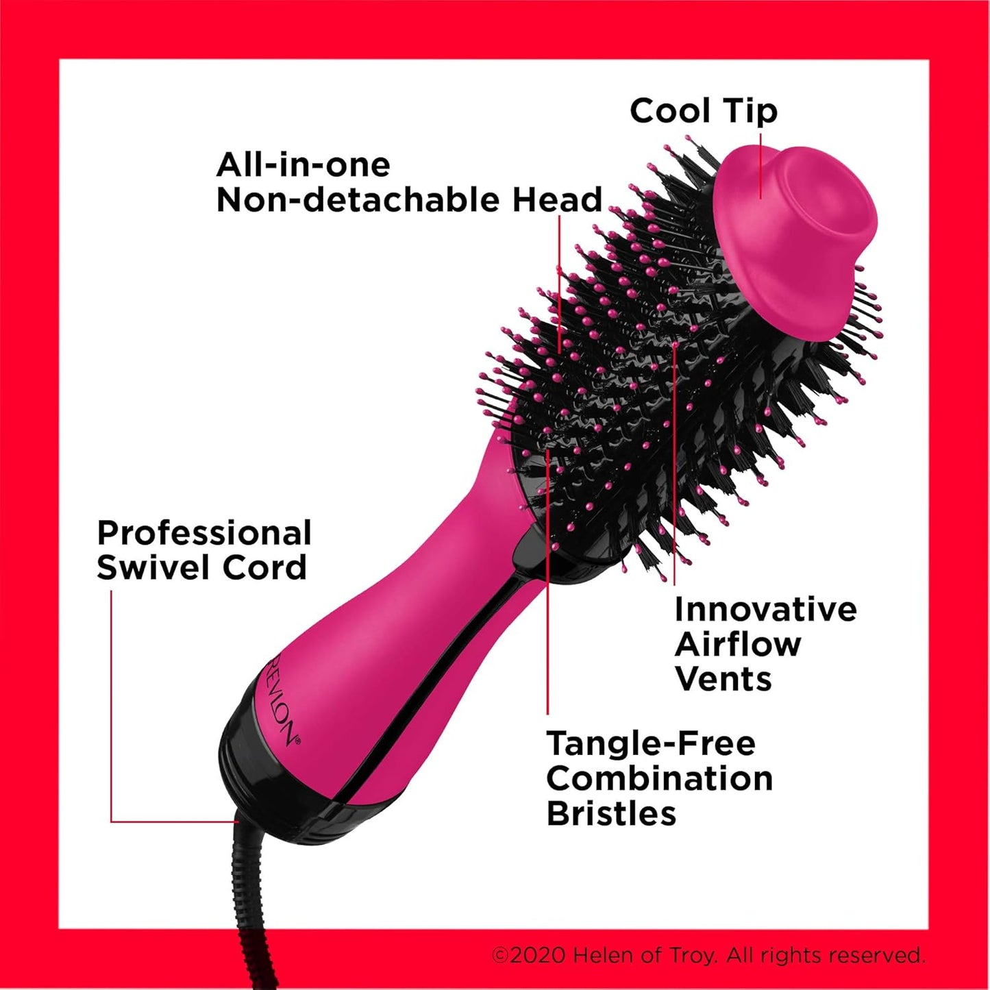 REVLON One-Step Volumizer Hair Dryer and Styler | Now with Improved Motor, Less Frizz, More Shine and Less Heat Damage for Salon-Style Blowouts | Amazon Exclusive (Black)