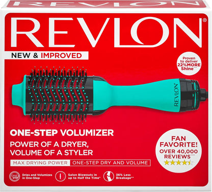 REVLON One-Step Volumizer Hair Dryer and Styler | Now with Improved Motor, Less Frizz, More Shine and Less Heat Damage for Salon-Style Blowouts | Amazon Exclusive (Black)