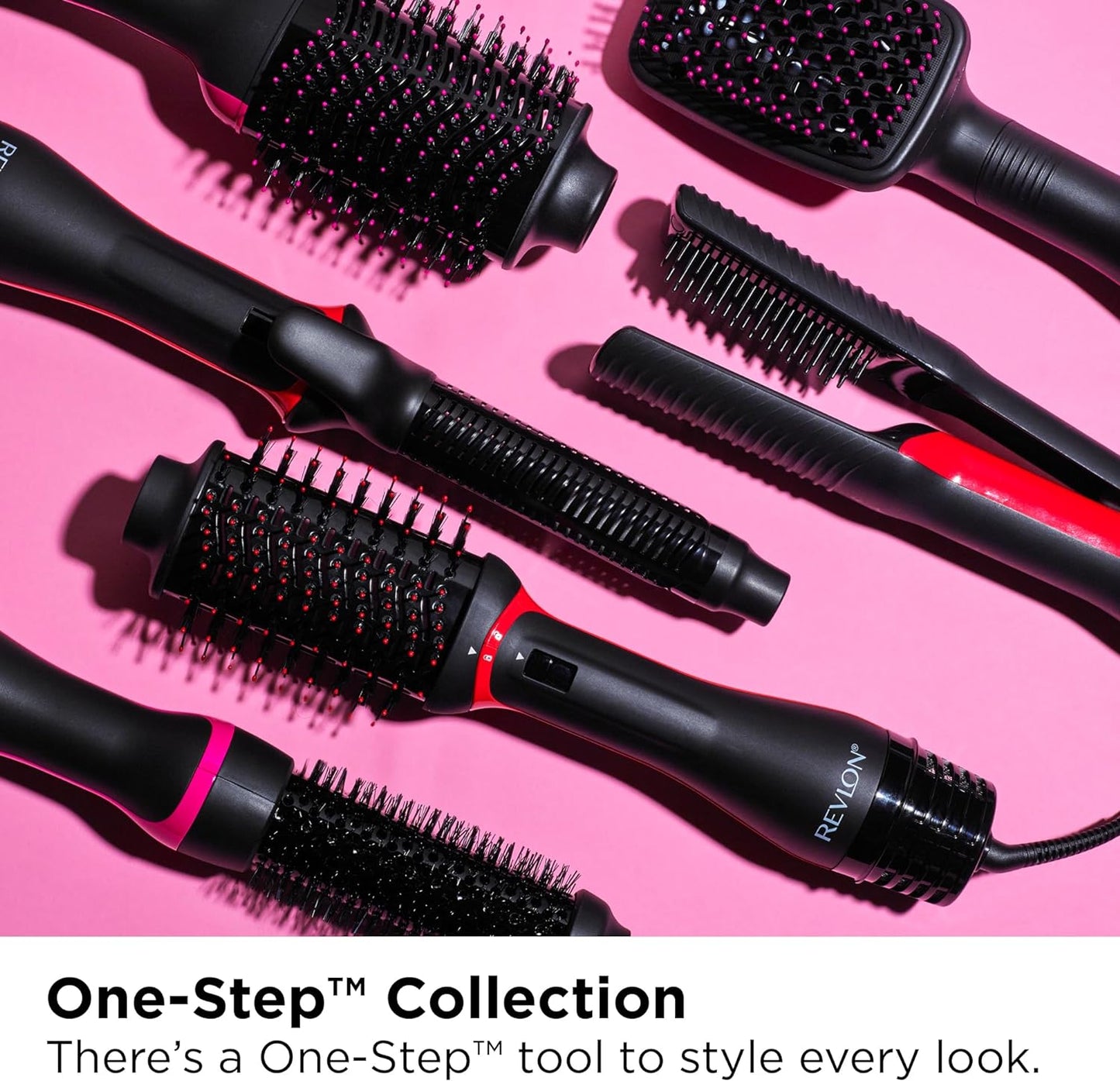 REVLON One-Step Volumizer Hair Dryer and Styler | Now with Improved Motor, Less Frizz, More Shine and Less Heat Damage for Salon-Style Blowouts | Amazon Exclusive (Black)