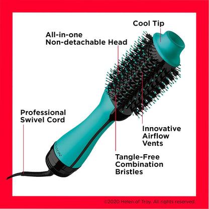 REVLON One-Step Volumizer Hair Dryer and Styler | Now with Improved Motor, Less Frizz, More Shine and Less Heat Damage for Salon-Style Blowouts | Amazon Exclusive (Black)
