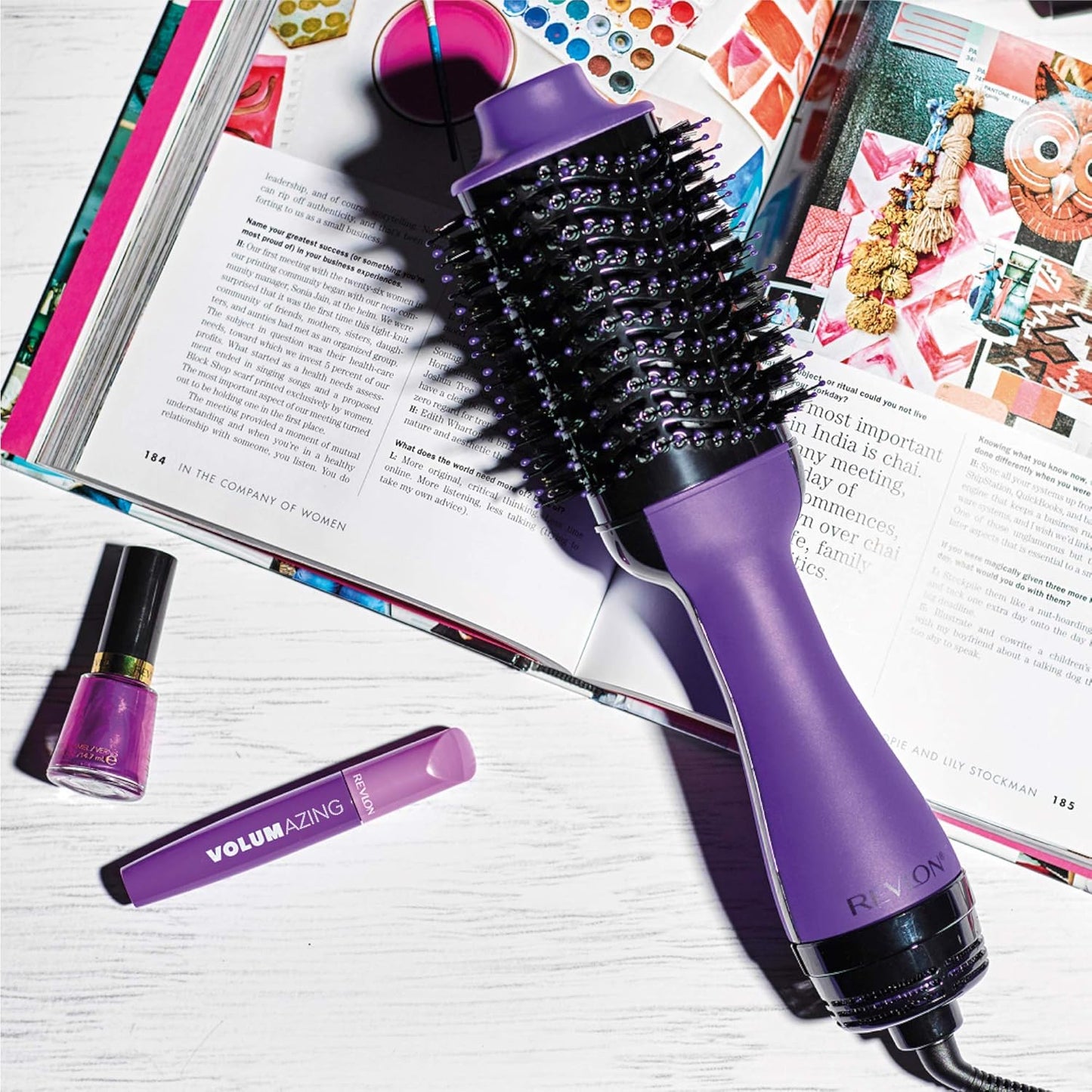 REVLON One-Step Volumizer Hair Dryer and Styler | Now with Improved Motor, Less Frizz, More Shine and Less Heat Damage for Salon-Style Blowouts | Amazon Exclusive (Black)