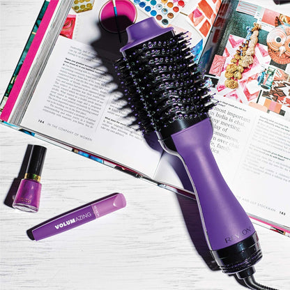 REVLON One-Step Volumizer Hair Dryer and Styler | Now with Improved Motor, Less Frizz, More Shine and Less Heat Damage for Salon-Style Blowouts | Amazon Exclusive (Black)