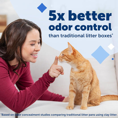 PetSafe ScoopFree Crystal Cat Litter Tray Refills – Fresh Scent, 3-Pack – Disposable Tray – Includes Leak Protection & Low Tracking Litter – Absorbs Odors On Contact