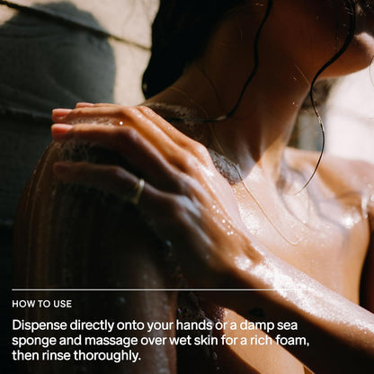 Salt & Stone Antioxidant-Rich Body Wash | Cleanse, Nourish & Soften Skin with Niacinamide & Hyaluronic Acid | Free From Parabens, Sulfates & Phthalates