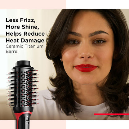 REVLON One-Step Volumizer Hair Dryer and Styler | Now with Improved Motor, Less Frizz, More Shine and Less Heat Damage for Salon-Style Blowouts | Amazon Exclusive (Black)