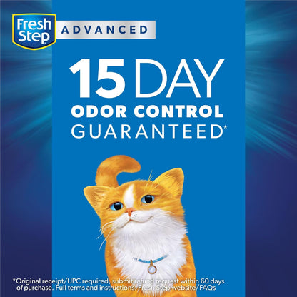 Fresh Step Outstretch Advanced Long Lasting Clumping Litter With Febreze Freshness and Guaranteed Odor Control, Activated Charcoal Litter Lasts 50% Longer, 32 lbs. (2 x 16 lb. Box)