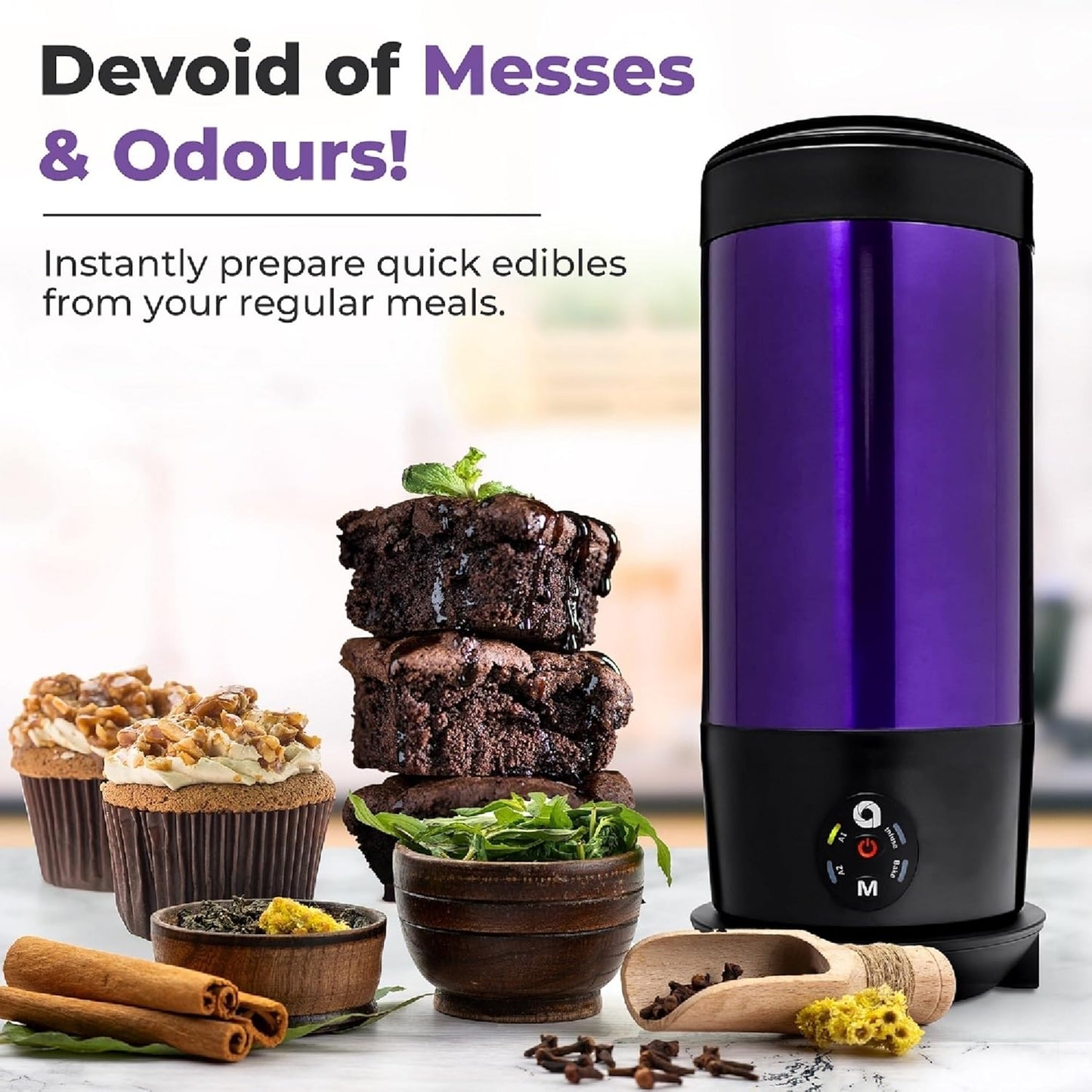 Ardent FX Decarboxylator 110V with Bluetooth Connectivity, 3 in 1 Portable Decarboxylation, Herbal & Oil Infuser Machine - Use for Butter and Herbs - Quick & Effortless Decarboxylation