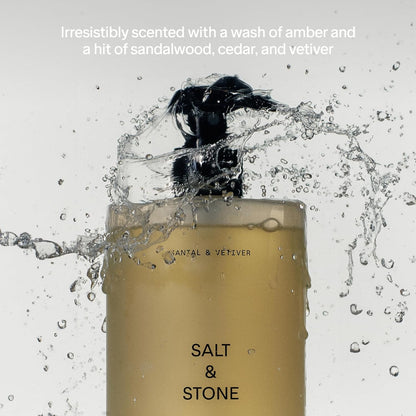 Salt & Stone Antioxidant-Rich Body Wash | Cleanse, Nourish & Soften Skin with Niacinamide & Hyaluronic Acid | Free From Parabens, Sulfates & Phthalates