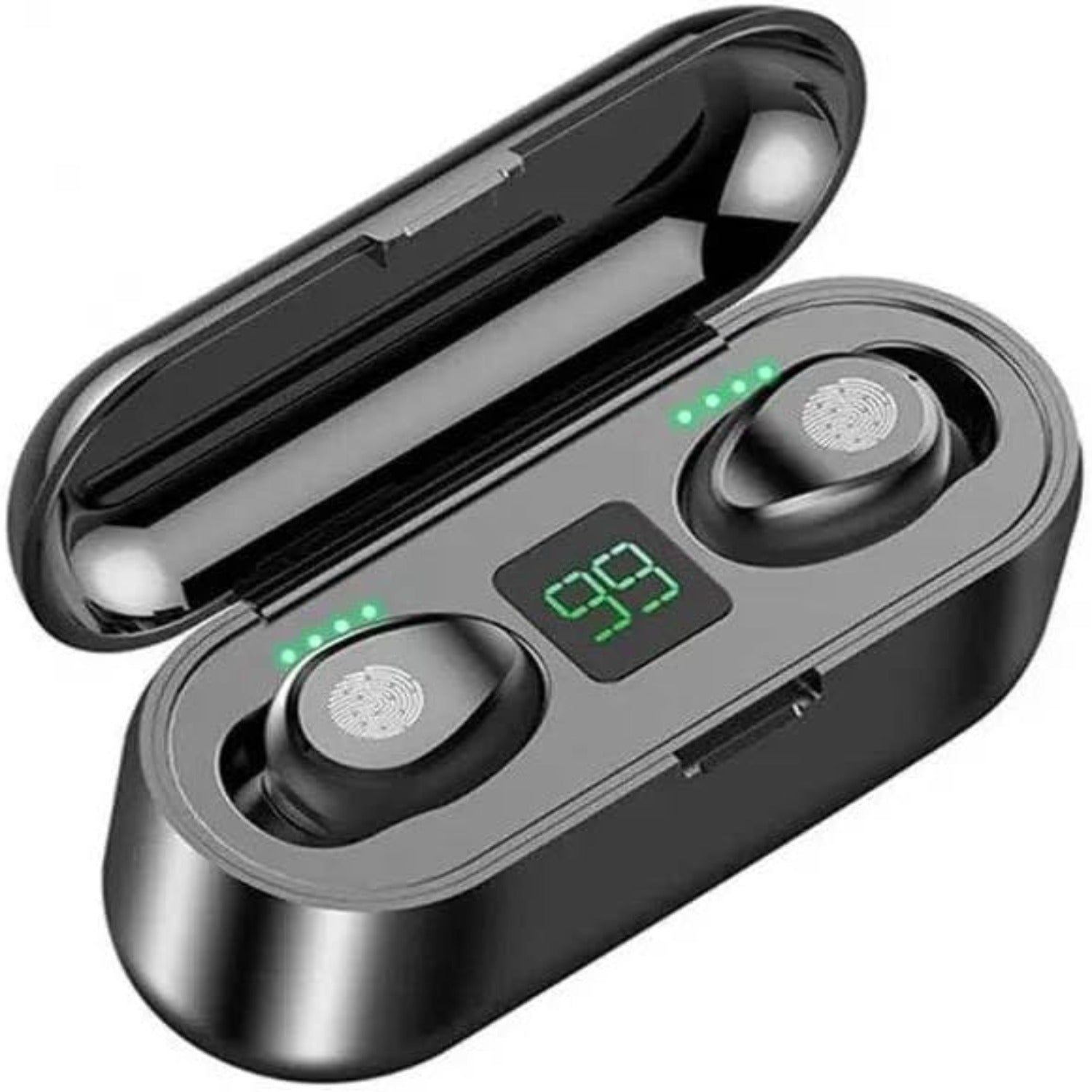 Wireless Earbuds 2023 Bluetooth 5.1 2000mAh Box Charging Noise Cancelling Wireless Earbuds Lightweight Comfort IPx6 Waterproof LED Display 30mAh Single Headset 200 Hours Standby time