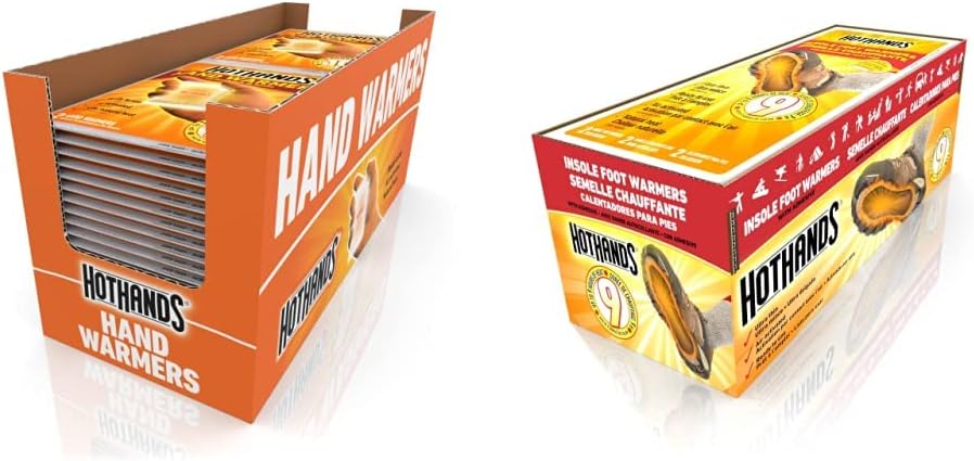 HotHands Hand Warmers - Long Lasting Safe Natural Odorless Air Activated Warmers - Up to 10 Hours of Heat - 40 Pair